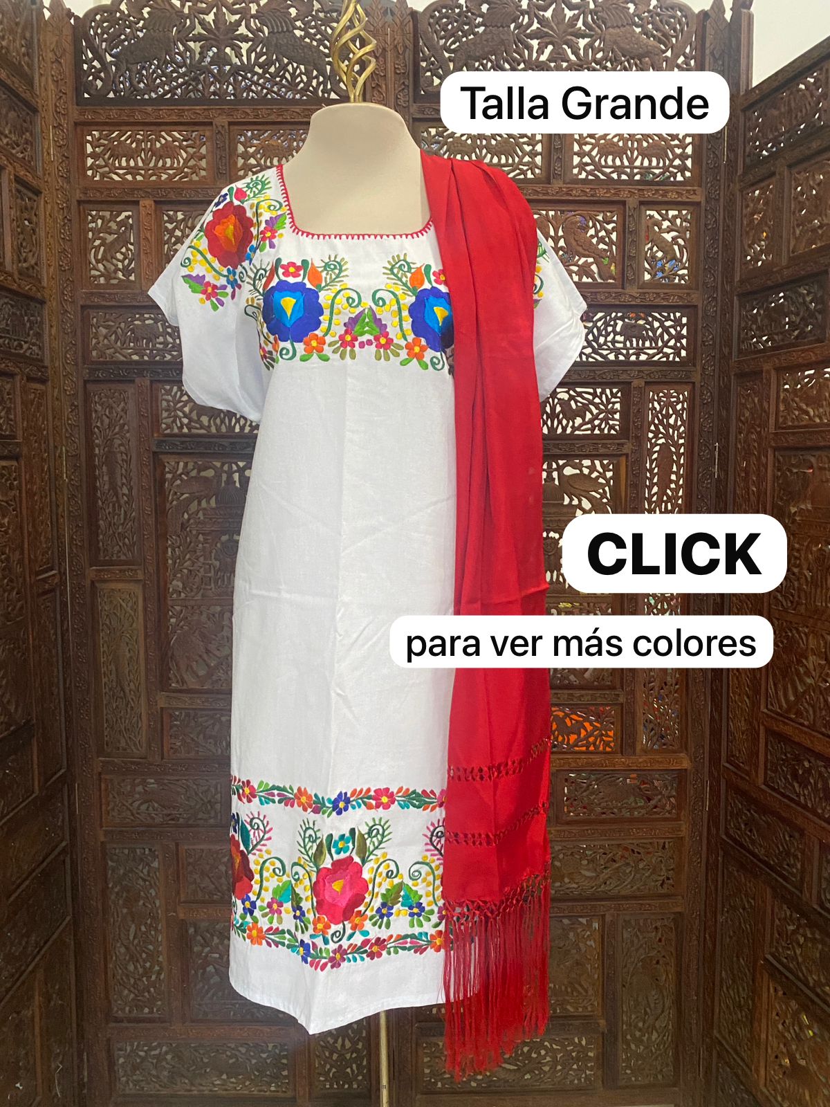 VESTIDO "Kimona" Talla GRANDE
