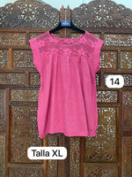 Cargar imagen en el visor de la galería, BLUSA "Manta y encaje" Talla XL
