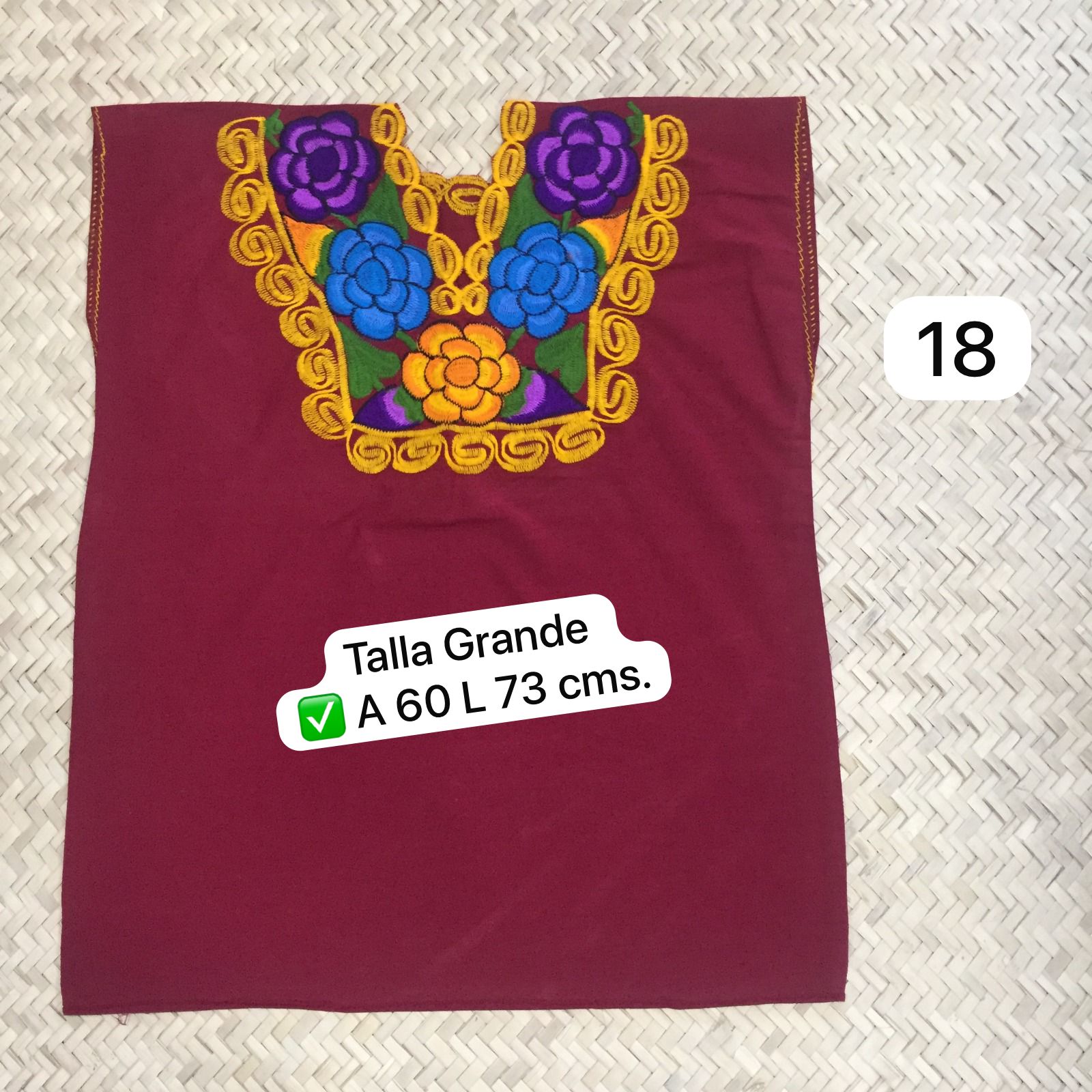 BLUSA "Zinacantán" talla GRANDE