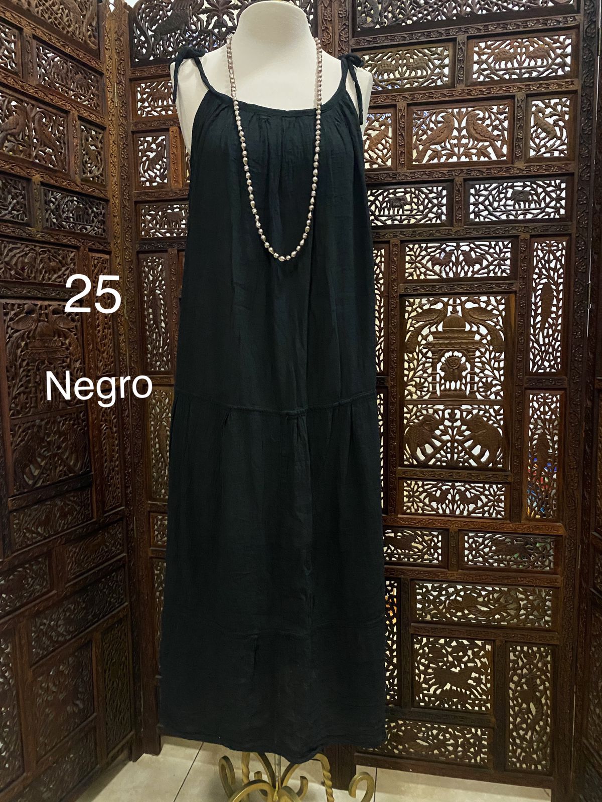 VESTIDO TIRANTES Unitalla largo 120 cms