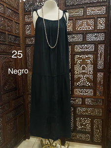 VESTIDO TIRANTES Unitalla largo 120 cms
