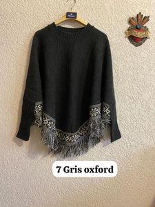 Poncho de acrilán manga larga