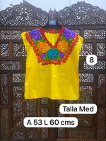 Cargar imagen en el visor de la galería, BLUSA &quot;Zinacantán&quot; talla MEDIANA
