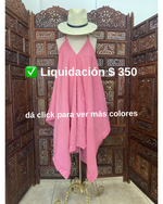 Cargar imagen en el visor de la galería, VESTIDO IRREGULAR DE TIRANTES
