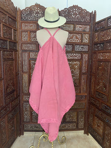 VESTIDO IRREGULAR DE TIRANTES