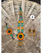 Cargar imagen en el visor de la galería, COLLAR &quot;Wixárica&quot; con aretes y brazalete
