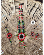 Cargar imagen en el visor de la galería, COLLAR &quot;Wixárica&quot; con aretes y brazalete
