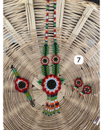 Cargar imagen en el visor de la galería, COLLAR &quot;Wixárica&quot; con aretes y brazalete
