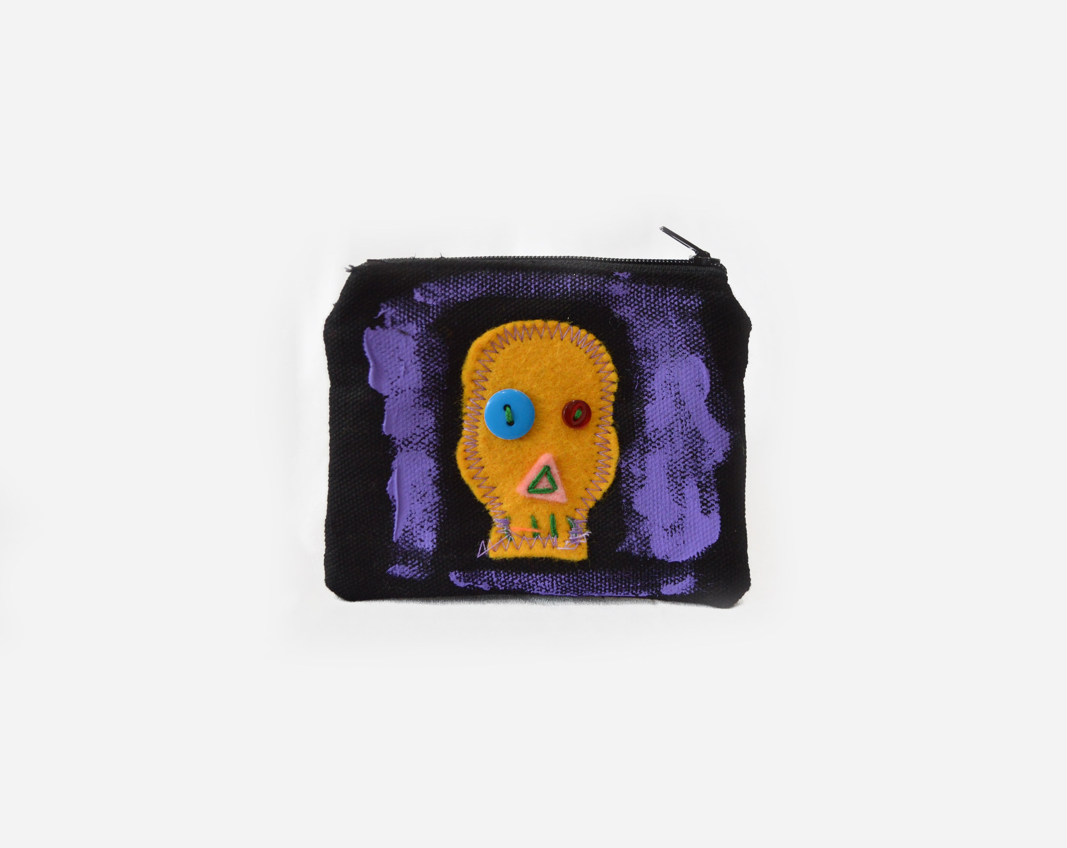 Monedero calaverita amarilla