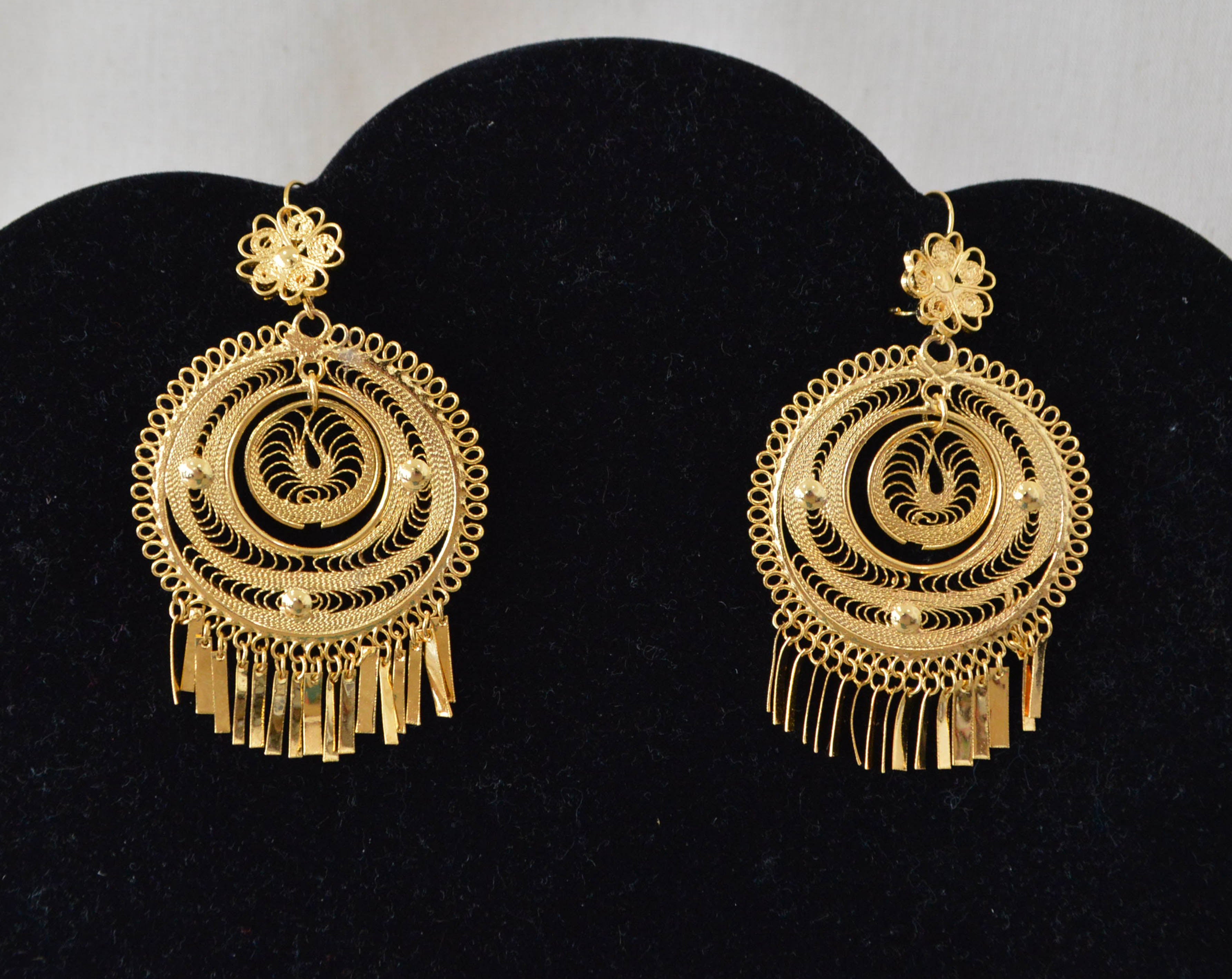 Aretes filigrana circulares