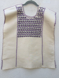 Blusa Tacuate bordado morado